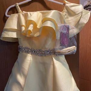 Yellow Cocktail Dress, Size 0